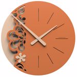 Callea big merletto wall clock ø45 in terracotta colour