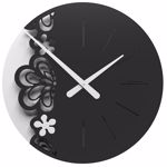 Callea big merletto wall clock ø45 in grey plum colour