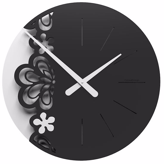 Picture of Callea big merletto wall clock ø45 in grey plum colour