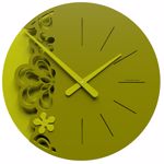 Callea big merletto wall clock ø45 in olive green colour