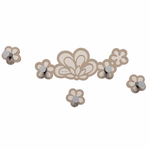 Picture of Callea merletto wall coat rack caffelatte colour modern design