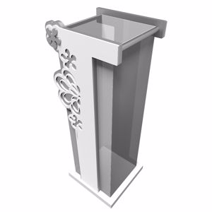 Picture of Callea design merletto modern umbrella rack white colour