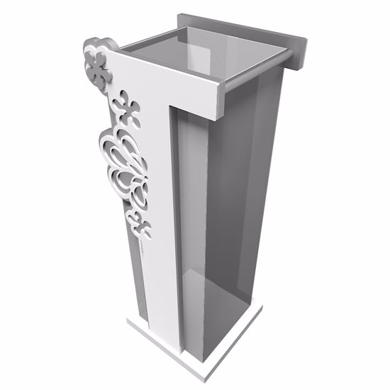 Picture of Callea design merletto modern umbrella rack white colour
