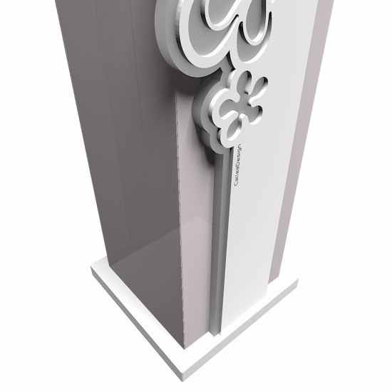 Picture of Callea design merletto modern umbrella rack white colour