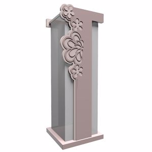 Picture of Callea design merletto mdoern umbrella rack in plum grey colour