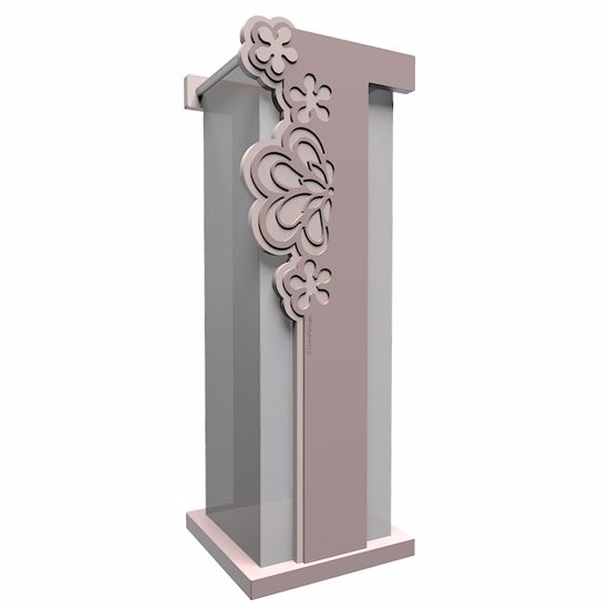 Picture of Callea design merletto mdoern umbrella rack in plum grey colour