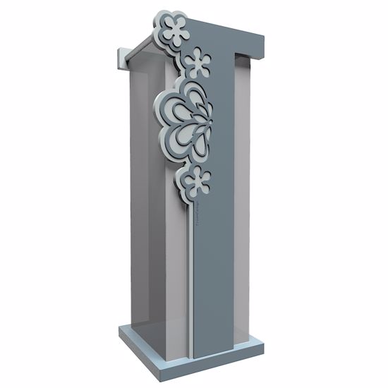 Picture of Callea design merletto mdoern umbrella rack in mid blue colour