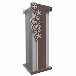 Picture of Callea design merletto umbrella rack original design in chocolate colour