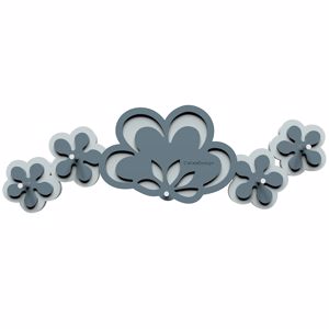 Callea design merletto wall key holder mdoern design mid blue colour