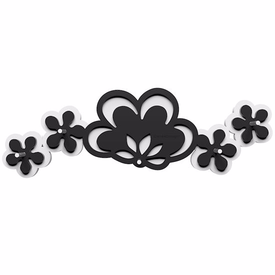 Picture of Callea design merletto modern wall key holder black 