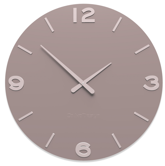 Picture of Callea design modern wall clock smarty plum grey