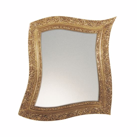 Arti e mestieri neo barocco wall mirror gold leaf contemporary design