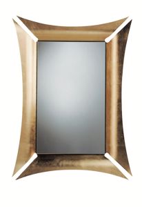 Arti e mestieri morgana wall mirror golden frame contemporary design