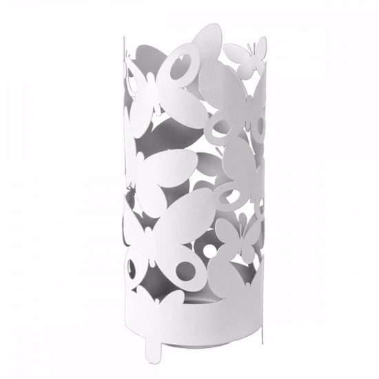 Picture of Arti e mestieri butterfly umbrella holder white colour modern design 