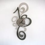 Arti e mestieri truciolo wall clock modern art mud and hazel chippins