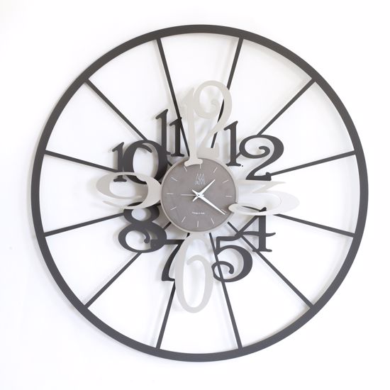 Arti e mestieri kalesy wall clock mud and hazel