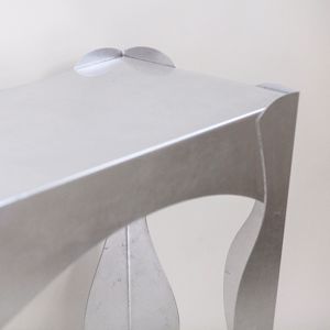 Picture of Arti e mestieri isotta console silver leaf contemporary design 