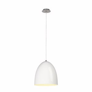 Picture of Slv para cone 30 modern suspension ø30cm glossy white metal