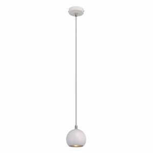 Picture of Slv light eye ball little suspension light in white chrome metal
