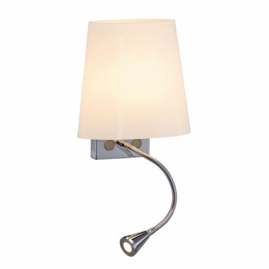 Picture of Wall reading light above bedside tables 