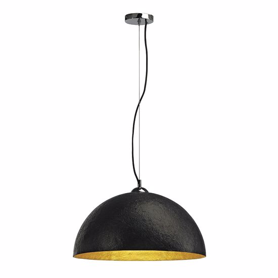 Picture of Slv forchini pd1 dome suspension light black & gold ø50cm