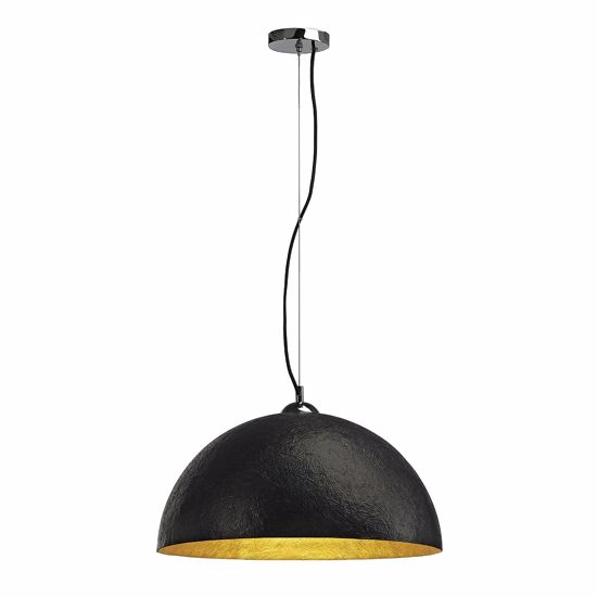 Slv forchini pd1 dome suspension light black & gold ø50cm