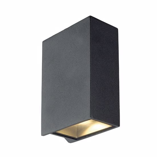 Picture of Anthracite modern led wall light double narrow light beam ip44