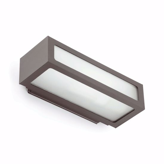 Picture of Faro natron wall lamp dark grey rectangular-shaped indirect light