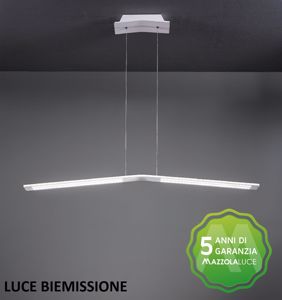 Linea light ma&de lama white suspension led