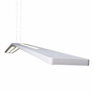 Linea light ma&de lama white suspension led