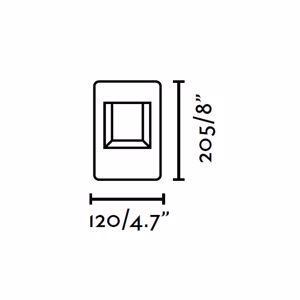 Picture of Faro naya small led beacon lamp dark grey modern design for outdoor terraces or wall