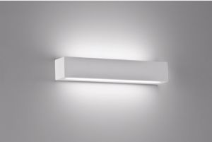 Led wall lights rectangular plaster 40cm 30w plaster effect