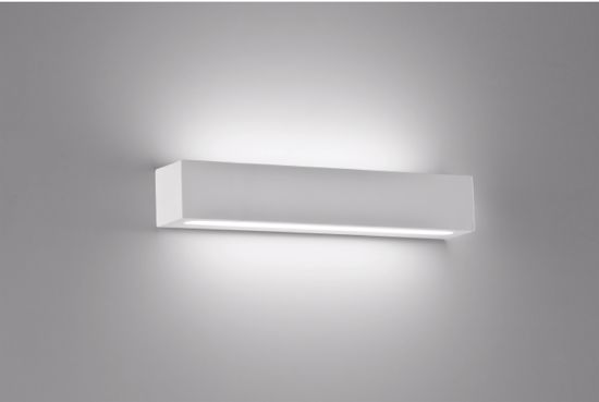 Led wall lights rectangular plaster 40cm 30w plaster effect