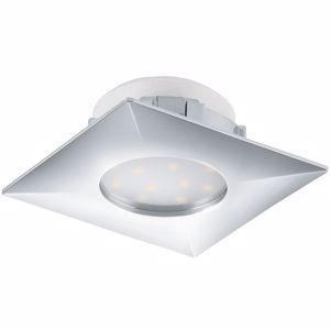 Picture of Chrome squared spotlight for false ceiling integrated led 6w 3000k