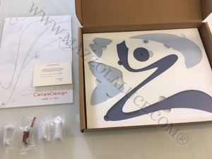 Show details for Callea design modern wall coat hooks butterfly mid blue Picture of Callea design modern wall coat hooks butterfly mid blue