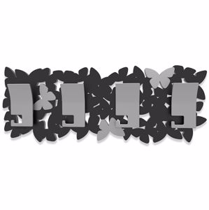 Callea design modern coat rack butterflies island black