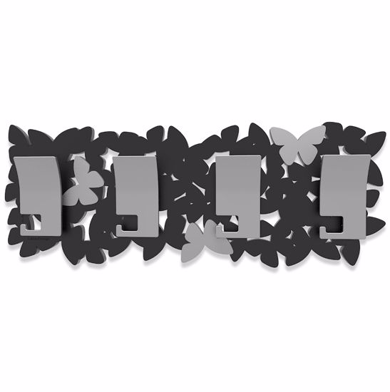 Picture of Callea design modern coat rack butterflies island black