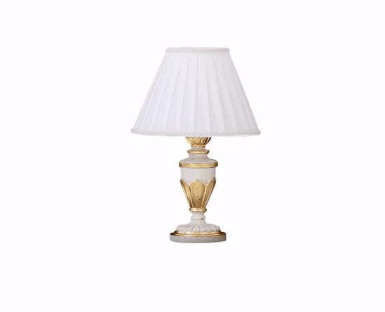 Small bedside lamp antique white