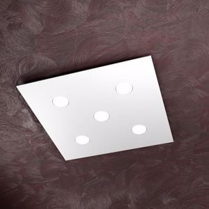 Picture of Top light area led ceiling light 5 lamps square white