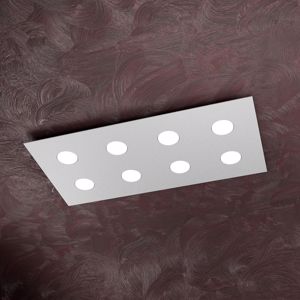Picture of Toplight area plafoniera led 8 luci grigio in metallo ultrasottile