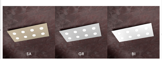 Picture of Top light area led ceiling lamp rectangular 8 lights