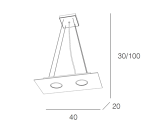 Toplight area suspension led modern economic