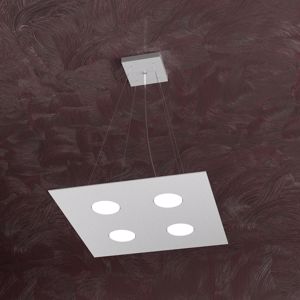 Squared pendant light modern grey finishing plate collection toplight