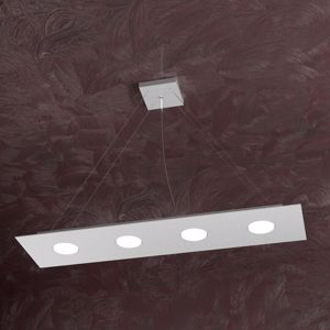 Picture of Lampadario led per cucina moderna grigio 4 luci rettangolare toplight area