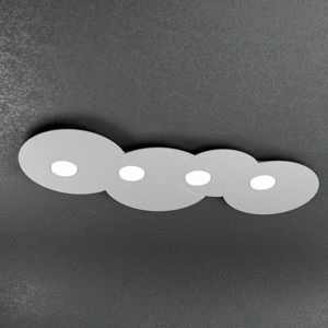 Picture of Top light cloud plafoniera led 4 luci lineare in metallo sottile grigio