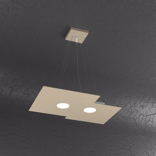 Picture of 2-light pendant light sand painted metal direct light plate toplight