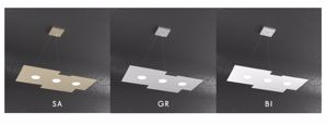 Top light plate lampadario led grigio design da soggiorno