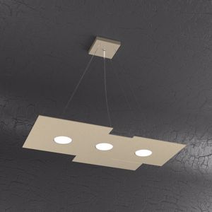 Lampadario design per cucina moderna colore sabbia tortora toplight plate