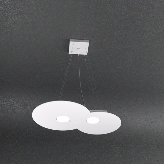 Toplight cloud white pendant light 2 lights modern design
