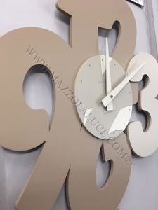 Picture of Callea design transparencies modern wall clock caffelatte